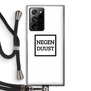 CaseCompany Negenduust vierkant: Samsung Galaxy Note 20 Ultra / Note 20 Ultra 5G Transparant Hoesje met koord