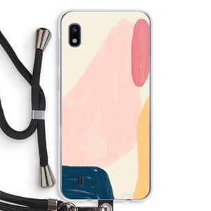 CaseCompany Saturday Flow: Samsung Galaxy A10 Transparant Hoesje met koord