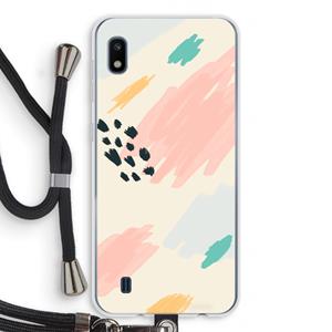 CaseCompany Sunday Chillings: Samsung Galaxy A10 Transparant Hoesje met koord