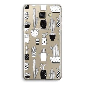 CaseCompany Cactusmotief: Samsung Galaxy A5 (2016) Transparant Hoesje