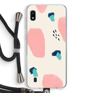 CaseCompany Monday Surprise: Samsung Galaxy A10 Transparant Hoesje met koord