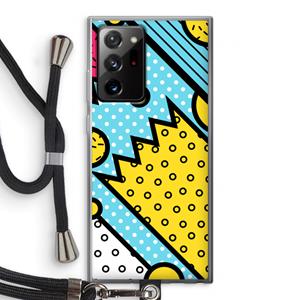 CaseCompany Pop Art #1: Samsung Galaxy Note 20 Ultra / Note 20 Ultra 5G Transparant Hoesje met koord