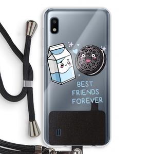 CaseCompany Best Friend Forever: Samsung Galaxy A10 Transparant Hoesje met koord