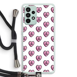 CaseCompany GIRL POWER: Samsung Galaxy A52s 5G Transparant Hoesje met koord