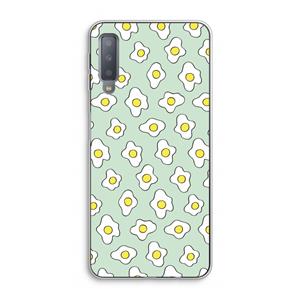 CaseCompany Spiegeleitjes: Samsung Galaxy A7 (2018) Transparant Hoesje