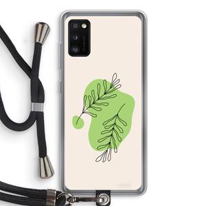 CaseCompany Beleaf in you: Samsung Galaxy A41 Transparant Hoesje met koord