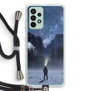 CaseCompany Wanderlust: Samsung Galaxy A52s 5G Transparant Hoesje met koord