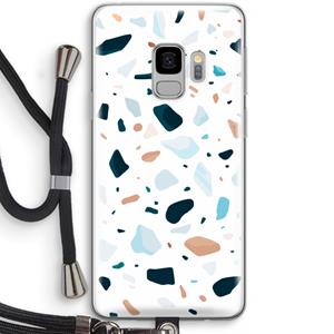 CaseCompany Terrazzo N°13: Samsung Galaxy S9 Transparant Hoesje met koord