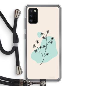 CaseCompany Love your petals: Samsung Galaxy A41 Transparant Hoesje met koord