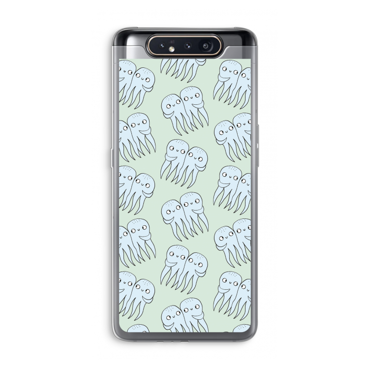 CaseCompany Octopussen: Samsung Galaxy A80 Transparant Hoesje