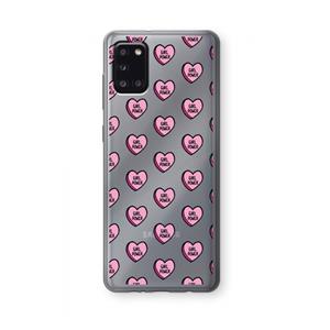 CaseCompany GIRL POWER: Samsung Galaxy A31 Transparant Hoesje