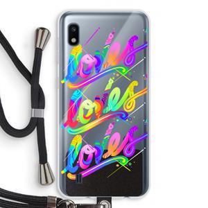 CaseCompany Loves: Samsung Galaxy A10 Transparant Hoesje met koord