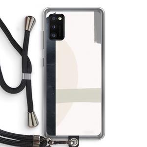 CaseCompany Baca: Samsung Galaxy A41 Transparant Hoesje met koord