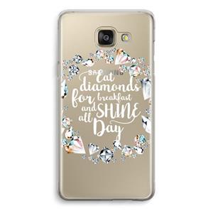 CaseCompany Diamonds: Samsung Galaxy A5 (2016) Transparant Hoesje