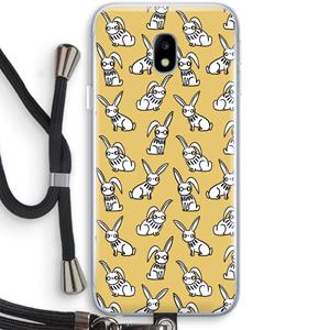 CaseCompany Haas: Samsung Galaxy J3 (2017) Transparant Hoesje met koord