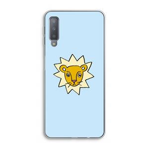 CaseCompany Kleine leeuw: Samsung Galaxy A7 (2018) Transparant Hoesje