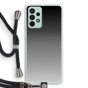 CaseCompany Musketon Halftone: Samsung Galaxy A52s 5G Transparant Hoesje met koord