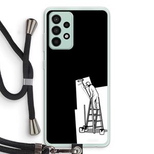 CaseCompany Musketon Painter: Samsung Galaxy A52s 5G Transparant Hoesje met koord