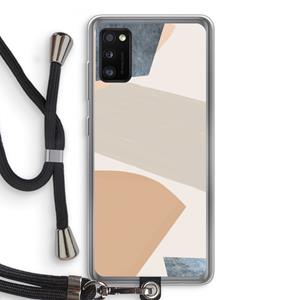 CaseCompany Formo: Samsung Galaxy A41 Transparant Hoesje met koord