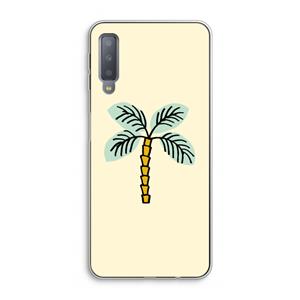CaseCompany Palmboom: Samsung Galaxy A7 (2018) Transparant Hoesje