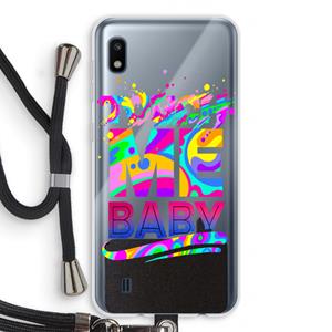CaseCompany Touch Me: Samsung Galaxy A10 Transparant Hoesje met koord