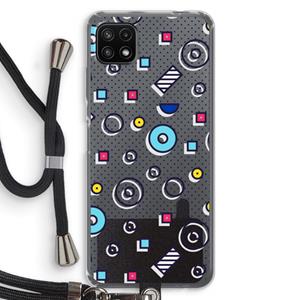 CaseCompany 8-bit N°9: Samsung Galaxy A22 5G Transparant Hoesje met koord