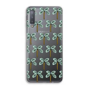 CaseCompany Paradise: Samsung Galaxy A7 (2018) Transparant Hoesje