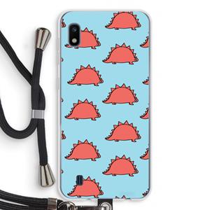 CaseCompany Dinosawrr: Samsung Galaxy A10 Transparant Hoesje met koord