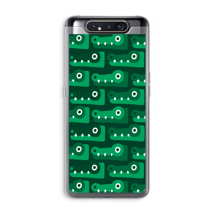 CaseCompany Crocs: Samsung Galaxy A80 Transparant Hoesje