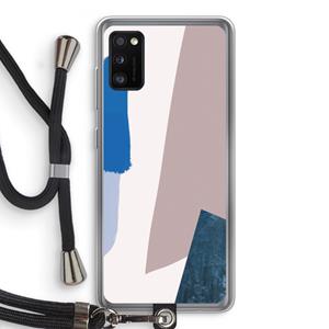 CaseCompany Lapis: Samsung Galaxy A41 Transparant Hoesje met koord