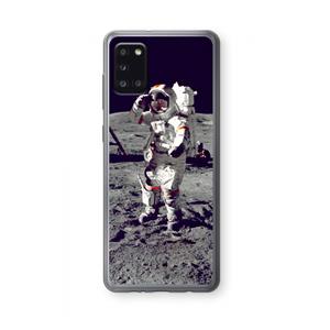 CaseCompany Spaceman: Samsung Galaxy A31 Transparant Hoesje