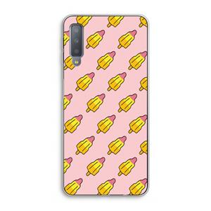 CaseCompany Waterijsjes: Samsung Galaxy A7 (2018) Transparant Hoesje