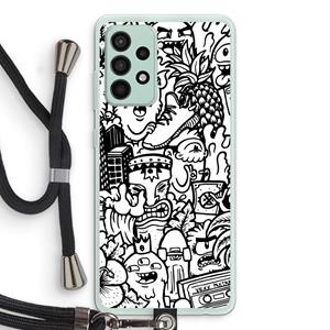CaseCompany Vexx Mixtape #2: Samsung Galaxy A52s 5G Transparant Hoesje met koord