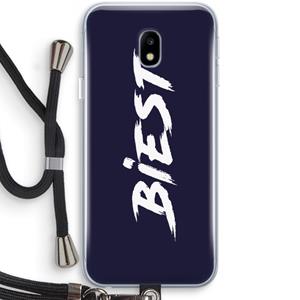 CaseCompany Biest: Samsung Galaxy J3 (2017) Transparant Hoesje met koord