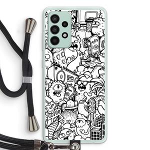 CaseCompany Vexx City #2: Samsung Galaxy A52s 5G Transparant Hoesje met koord