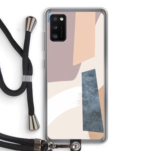 CaseCompany Luca: Samsung Galaxy A41 Transparant Hoesje met koord