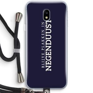 CaseCompany Blijve plakken in Negenduust: Samsung Galaxy J3 (2017) Transparant Hoesje met koord