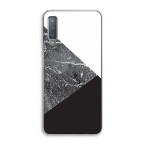 CaseCompany Combinatie marmer: Samsung Galaxy A7 (2018) Transparant Hoesje