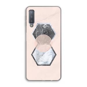 CaseCompany Creatieve toets: Samsung Galaxy A7 (2018) Transparant Hoesje