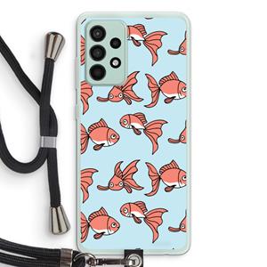 CaseCompany Blub: Samsung Galaxy A52s 5G Transparant Hoesje met koord