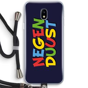 CaseCompany 90's One: Samsung Galaxy J3 (2017) Transparant Hoesje met koord