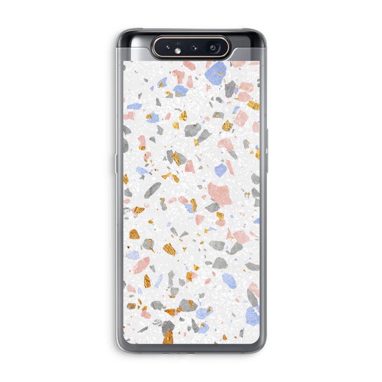 CaseCompany Terrazzo N°8: Samsung Galaxy A80 Transparant Hoesje