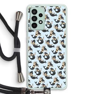 CaseCompany Zeemeermin: Samsung Galaxy A52s 5G Transparant Hoesje met koord