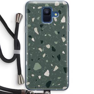 CaseCompany Terrazzo N°19: Samsung Galaxy A6 (2018) Transparant Hoesje met koord
