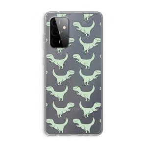CaseCompany Dinos: Samsung Galaxy A72 Transparant Hoesje