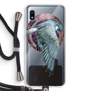 CaseCompany Golden Falcon: Samsung Galaxy A10 Transparant Hoesje met koord