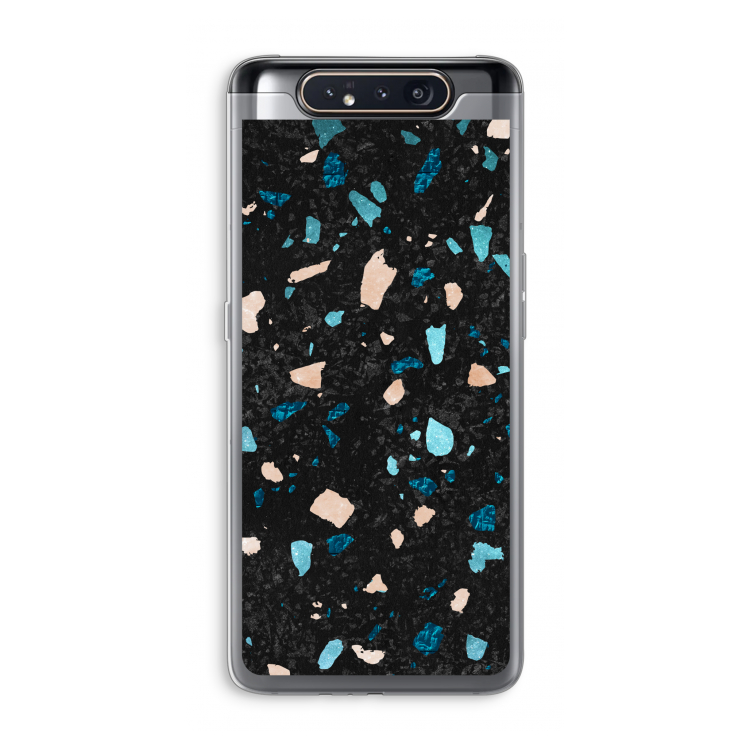 CaseCompany Terrazzo N°11: Samsung Galaxy A80 Transparant Hoesje