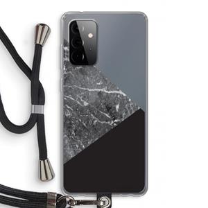 CaseCompany Combinatie marmer: Samsung Galaxy A72 5G Transparant Hoesje met koord