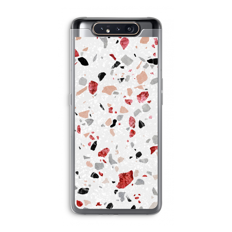 CaseCompany Terrazzo N°12: Samsung Galaxy A80 Transparant Hoesje