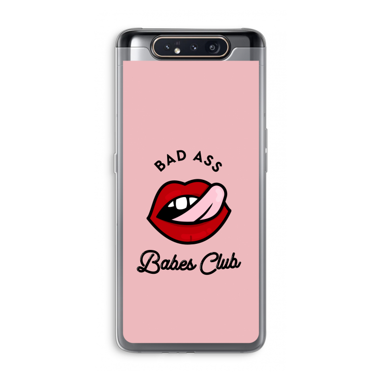 CaseCompany Badass Babes Club: Samsung Galaxy A80 Transparant Hoesje